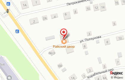 Кафе Райский двор на карте