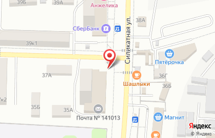 Киоск по продаже фруктов и овощей, г. Мытищи на Силикатной улице на карте