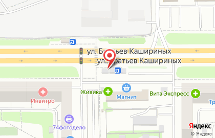Оператор сотовой связи Билайн на улице Братьев Кашириных на карте