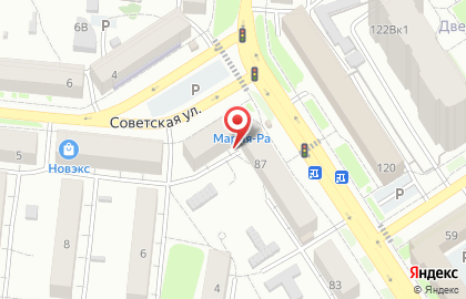 Форне на Советской улице на карте