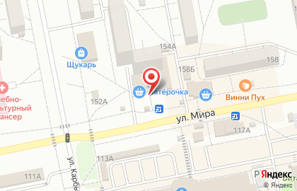 СберБанк России на улице Мира, 152 на карте