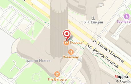 Мясной ресторан Корова на карте