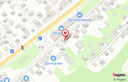 Магазин Мяско на улице Доватора на карте