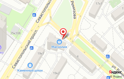 Удобный магазин Магнолия на метро Нагорная на карте