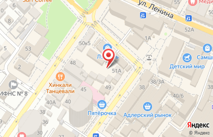 Салон красоты Лилия на улице Ленина на карте
