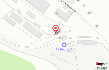 Транспортная компания ЖелдорАльянс на улице Тургенева на карте