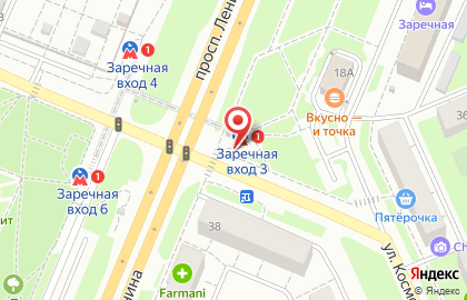 Указатель системы городского ориентирования №5813 по ул.Космонавта Комарова, д.18а р на карте