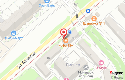 Магазин Казанова 69 в Кировском районе на карте