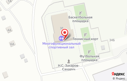 Многофункциональный спортивный зал на карте