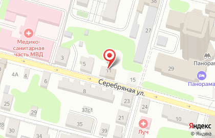 Гольфстрим на Серебряной улице на карте