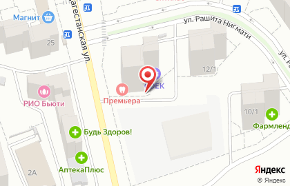 Автошкола Зевс на Дагестанской улице на карте