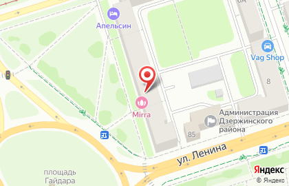 Кофейня Гурман на улице Ленина на карте