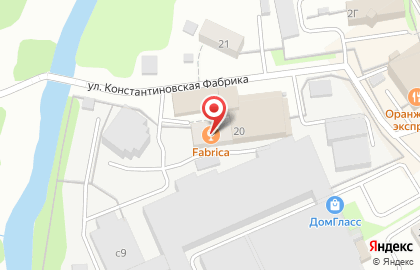 Спортивный клуб Барс на улице Константиновская Фабрика на карте