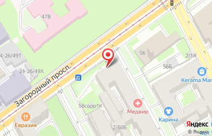 Общественная организация Профсоюз работников народного образования и науки РФ на метро Пушкинская на карте