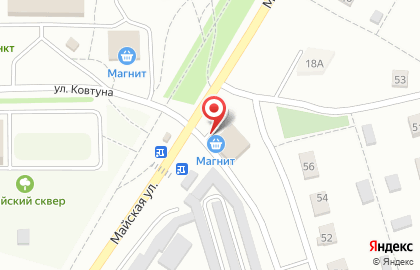 Банкомат СберБанк на Майской улице на карте