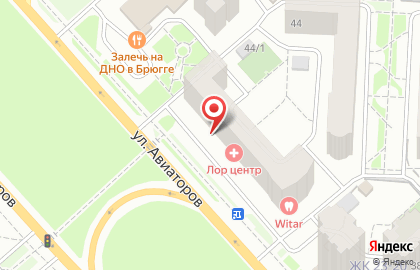 Торгово-ремонтный центр Левша на улице Авиаторов на карте