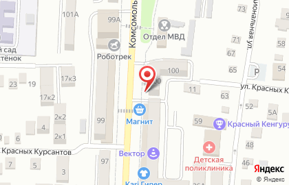 Юридический центр ВИК на Комсомольском проспекте на карте