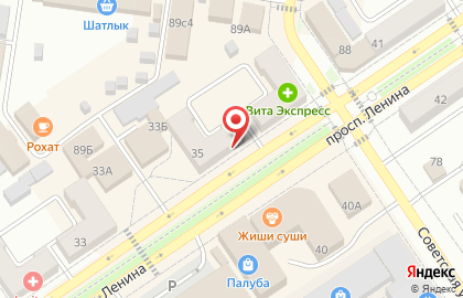 Салон красоты London на проспекте Ленина на карте