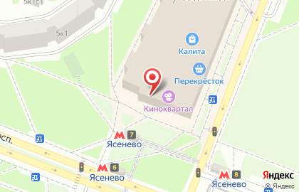 Терминал МТС-Банк на Новоясеневском проспекте на карте