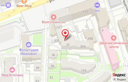 Банк Финансовая Корпорация Открытие в Нижегородском районе на карте