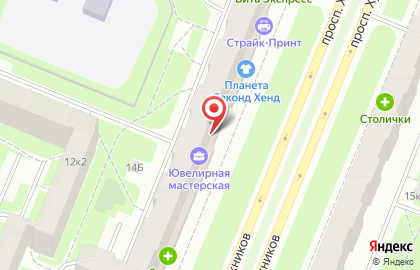 Магазин Мир мебели на проспекте Художников на карте