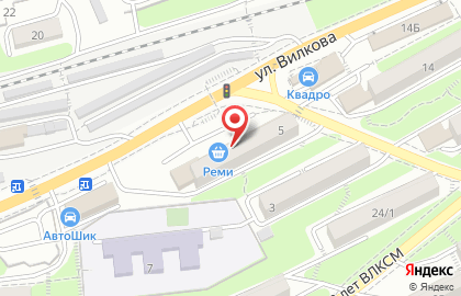 Банкомат ДВБ на улице Вилкова на карте
