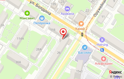 Среднерусский банк Сбербанка России на Оружейной улице на карте