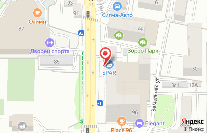 Банкомат Райффайзенбанк на улице Горького на карте