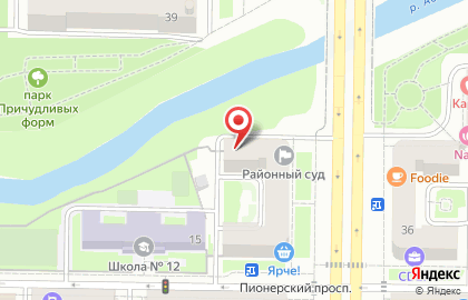 Мировые судьи Центрального района на проспекте Металлургов на карте