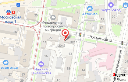 Хостел 515 в Нижнем Новгороде на карте