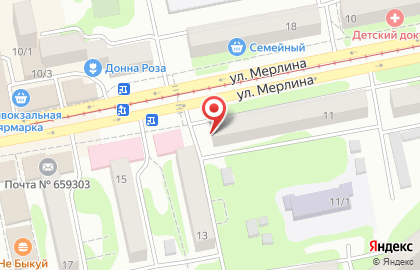 АлтайКапиталБанк на улице Петра Мерлина на карте