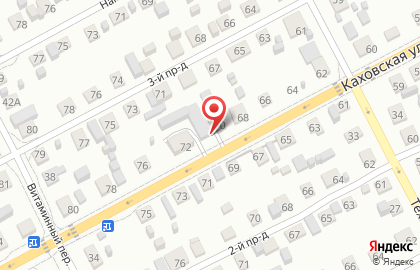 Автокомплекс на Каховской улице на карте