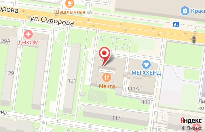 ЗАО Технолига на улице Суворова на карте