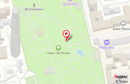 Детский парк Орлёнок на проспекте Ленина на карте