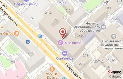 Сервис по поиску и покупке недвижимости ДомКлик на Тверской улице на карте