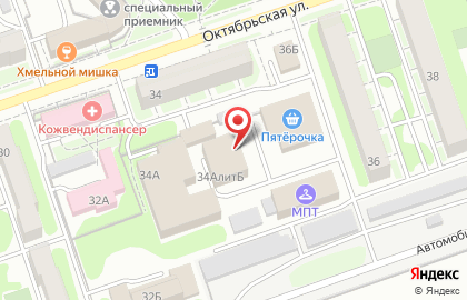 Юридическая компания Высота на Октябрьской улице на карте