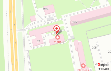 Центральная городская клиническая больница №24 в Рижском переулке на карте