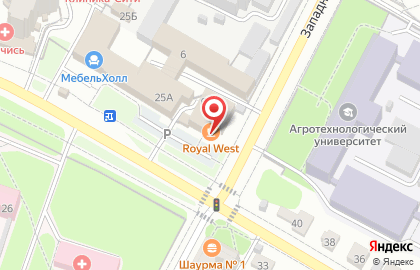 Кафе-бар Роял Вест на карте