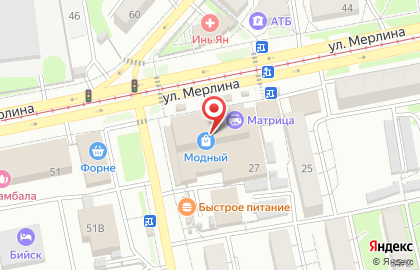 Мясной магазин в Барнауле на карте
