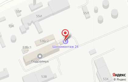 Шиномонтажная мастерская в Красносельском районе на карте