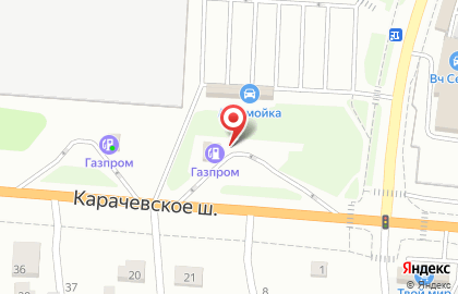 АЗС Газпром на Карачевском шоссе на карте