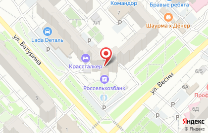 Россельхозбанк в Красноярске на карте