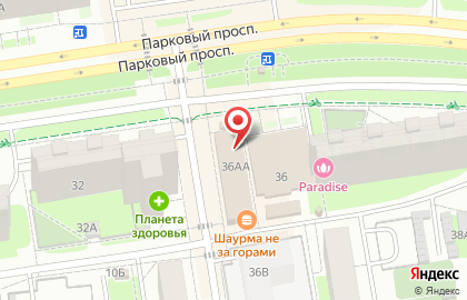Магазин и киоск Ильинский хлеб на Парковом проспекте на карте