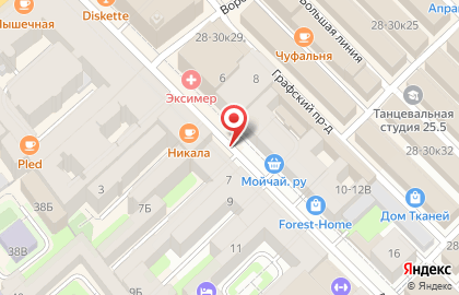 Сетевой велопрокат "Питерсбайк" на карте