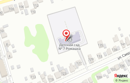 Детский сад Ромашка №7 на улице Свердлова на карте