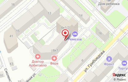 Салон красоты L.a.k. на улице Грибоедова на карте