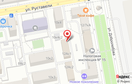 Московский центр недвижимости на улице Руставели на карте