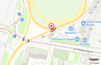 Большая станция технического обслуживания на карте