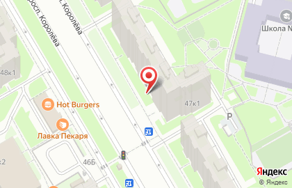 Королева, 47, тсж на карте