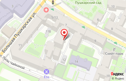 Автошкола Ягуар в Петроградском районе на карте